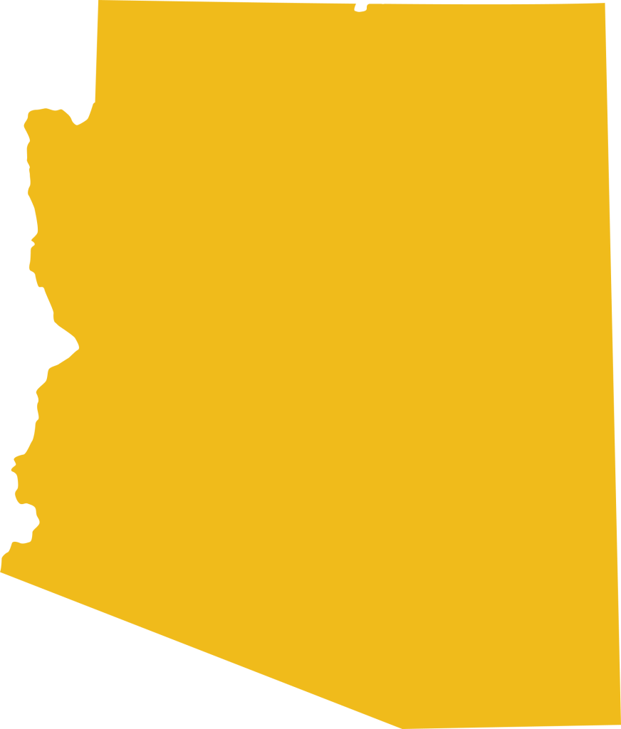 Image of Arizona state representing Triton's Arizona criminal records search.