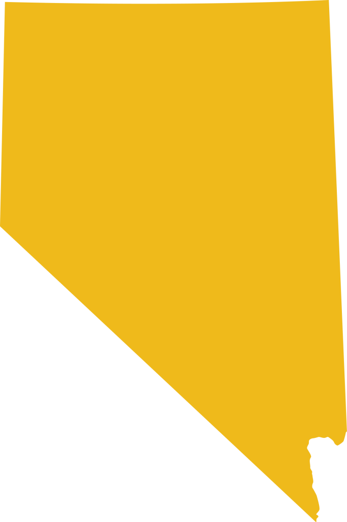 Image of a map of the State of Nevada representing Tritons coverage in the event you want to obtain a State of Nevada criminal records search.